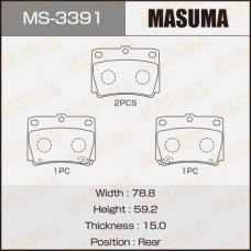MS-3391 MASUMA Комплект гальмівних колодок