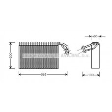 MSV317 AVA QUALITY COOLING Випарник кондиціонера
