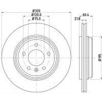 8DD 355 107-691 HELLA Гальмівний диск