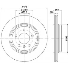 8DD 355 107-691 HELLA Гальмівний диск