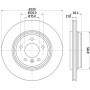 8DD 355 127-611 HELLA PAGID Гальмівний диск