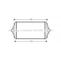 Интеркулер AVA QUALITY COOLING CN4086