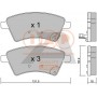704-16100P IAP QUALITY PARTS Комплект гальмівних колодок дисковий гальм
