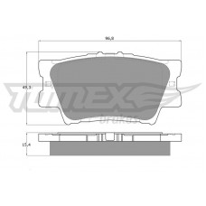 TX 15-73 TOMEX Brakes Комплект гальмівних колодок дисковий гальм