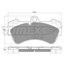 TX 15-16 TOMEX Brakes КомплеК т гальмівних колодок, дискове гальмо