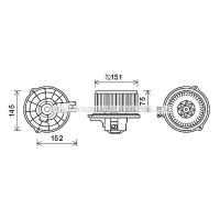 KA8234 AVA QUALITY COOLING Вентилятор салону