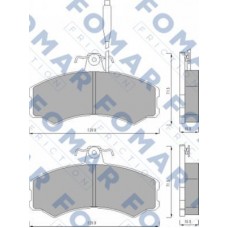 FO 453081 FOMAR Friction Комплект гальмівних колодок дисковий гальм