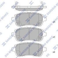 SP2113 Hi-Q Комплект гальмівних колодок дисковий гальм
