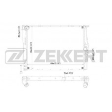 MK-1237 ZEKKERT Радіатор охолодження двигуна
