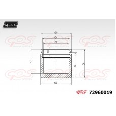 72960019 MAXTECH Поршень корпус скоби гальма