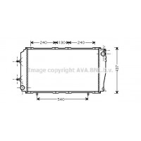 SU2055 AVA QUALITY COOLING Радіатор охолодження двигуна
