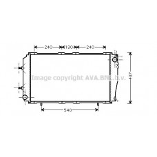 SU2055 AVA QUALITY COOLING Радіатор охолодження двигуна