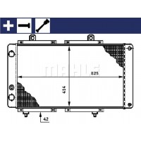 CR 618 000S MAHLE Радіатор охолодження двигуна