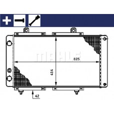 CR 618 000S MAHLE Радіатор охолодження двигуна