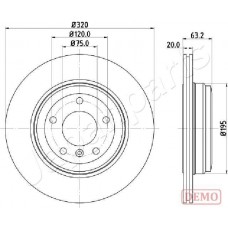 DP-0125C JAPANPARTS Гальмівний диск