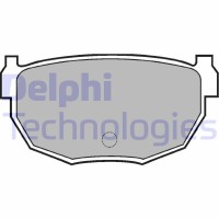 LP570 DELPHI Комплект гальмівних колодок дисковий гальм