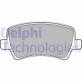 LP2008 DELPHI Комплект гальмівних колодок дисковий гальм