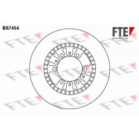 BS7454 FTE Гальмівний диск