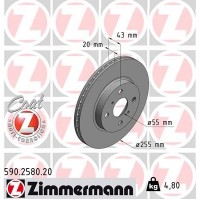 590.2580.20 ZIMMERMANN Гальмівний диск