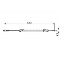 1 987 482 538 BOSCH Тросик, cтояночный тормоз