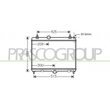 CI525R001 PRASCO Радіатор охолодження двигуна
