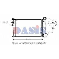 060005N AKS DASIS Радіатор охолодження двигуна