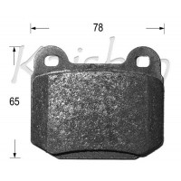 FK10125 KAISHIN Комплект гальмівних колодок дисковий гальм
