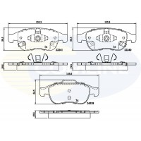 CBP32293 COMLINE Комплект гальмівних колодок дисковий гальм
