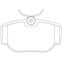 FP0493 FIT Комплект гальмівних колодок дисковий гальм