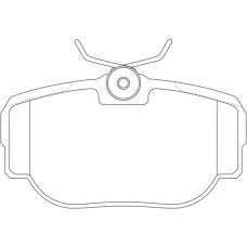 FP0493 FIT Комплект гальмівних колодок дисковий гальм