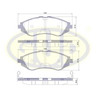 GBP880167 G.U.D. КомплеК т гальмівних колодок, дискове гальмо