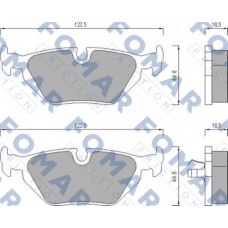 FO 469881 FOMAR Friction КомплеК т гальмівних колодок, дискове гальмо