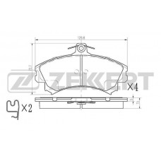 BS-2229 ZEKKERT КомплеК т гальмівних колодок, дискове гальмо