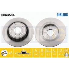 6063584 GIRLING Гальмівний диск