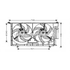 CN7525 AVA QUALITY COOLING Вентилятор охолодження двигуна