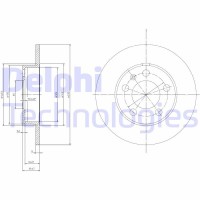 BG3034 DELPHI Гальмівний диск