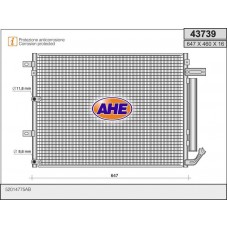 43739 AHE Конденсатор кондиціонера