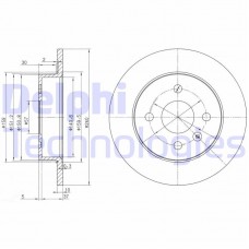 BG3403 DELPHI Гальмівний диск