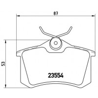 P 68 024X BREMBO Комплект гальмівних колодок дисковий гальм