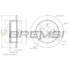CD7447S BREMSI Гальмівний диск