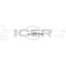 610610 E C ICER Сигналізатор зносу гальмівних колодок