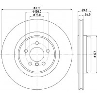 8DD 355 125-091 HELLA PAGID Гальмівний диск