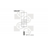 впускний клапан BGA V991797