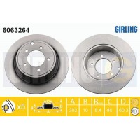 6063264 GIRLING Гальмівний диск