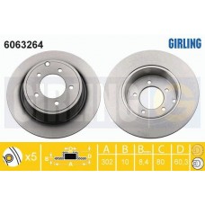 6063264 GIRLING Гальмівний диск