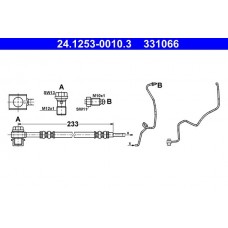 24.1253-0010.3 ATE Гальмівний шланг