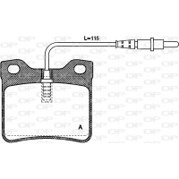 BPA0321.02 OPEN PARTS Комплект гальмівних колодок дисковий гальм
