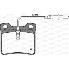 BPA0321.02 OPEN PARTS Комплект гальмівних колодок дисковий гальм