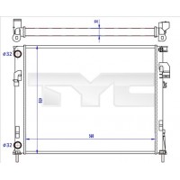725-0043-R TYC Радіатор охолодження двигуна