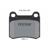 2068701 TEXTAR TEXTAR DB Гальмівні колодки задн. W124/202